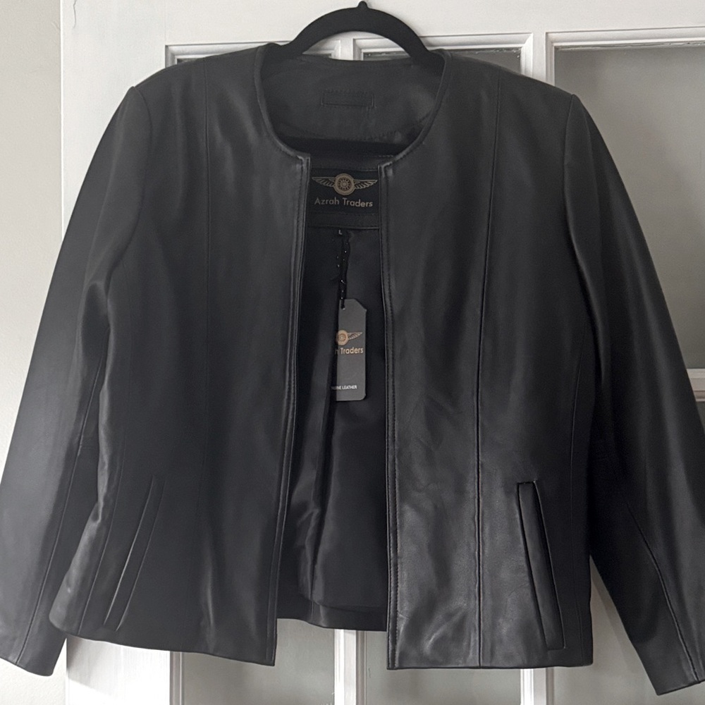 Women's Black Leather Jacket
